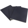 Блокнот MOLESKINE Cahier Journal Large, линейка, синий индиго (набор 3 шт.) CH216