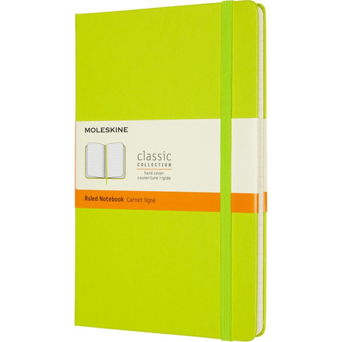 Блокнот MOLESKINE CLASSIC LARGE линейка, лаймовый QP060C2